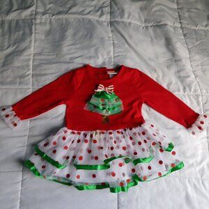 Little Lass Baby Girl Christmas Dress size 18Months